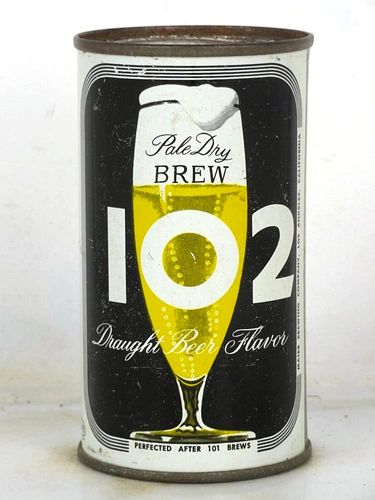 1958 Brew 102 Beer 12oz 41-36.1 Flat Top Los Angeles California