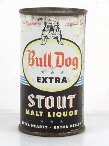 1953 Bull Dog Extra Malt Liquor 12oz 45-26 Flat Top San Francisco California