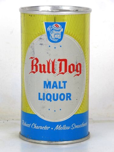 1964 Bull Dog Malt Liquor 12oz T50-12.2z Zip Top South Bend Indiana