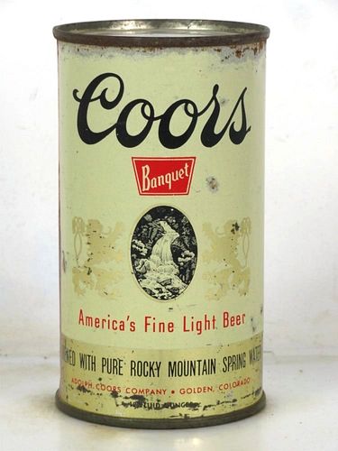 1958 Coors Beer 12oz Flat Top Can 51-24 
