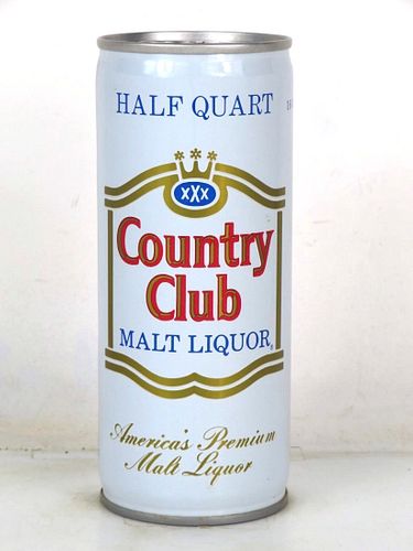 1975 Country Club Malt Liquor 16oz One Pint T148-21 Ring Top San Antonio Texas