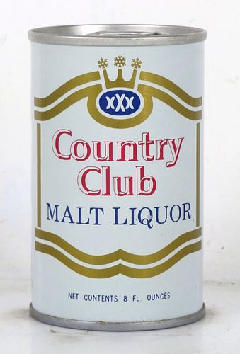 1968 Country Club Malt Liquor 8oz T28-23 Ring Top San Antonio Texas