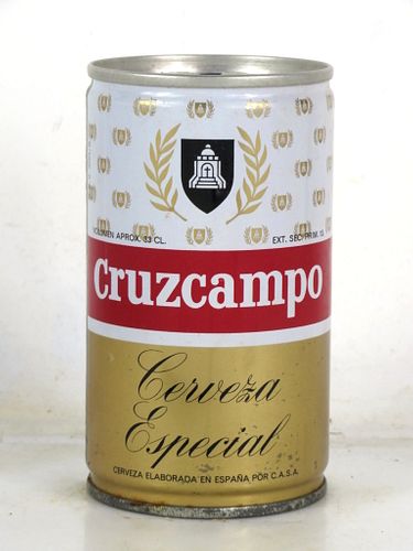 1978 Cruzcampo Beer 33cl Ring Top Can Spain 