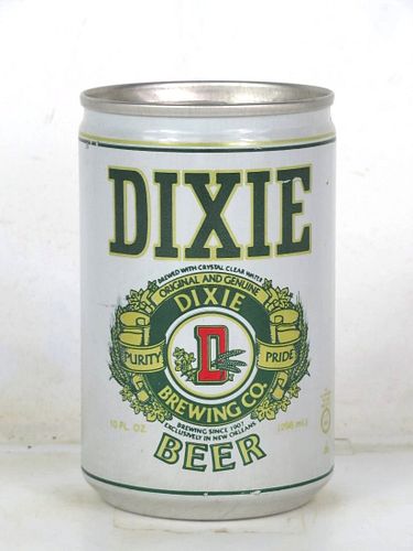 1983 Dixie Beer 10oz Unpictured Eco-Tab New Orleans Louisiana