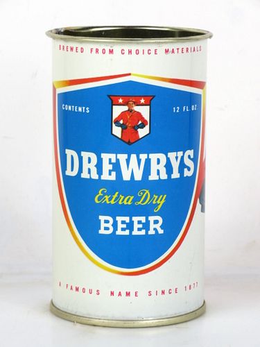 1958 Drewrys Extra Dry Beer 12oz 57-05.3 Bank Top South Bend Indiana