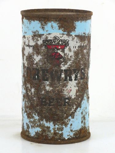 1955 Drewrys Extra Dry Beer Eyebrows/Chins 12oz 56-37 Flat Top South Bend Indiana