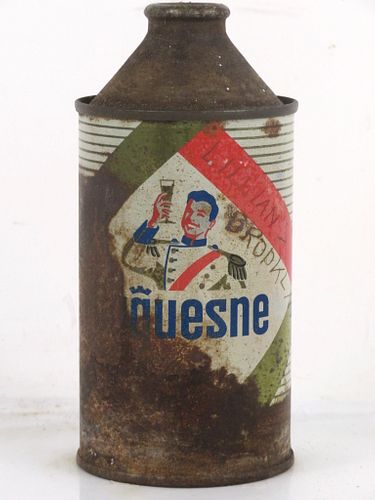 1955 Duquesne Pilsener Beer 12oz 160-03 High Profile Cone Top Pittsburgh Pennsylvania