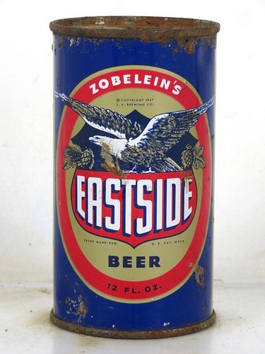 1950 Eastside Beer 12oz 58-07 Flat Top Los Angeles California