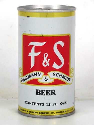 1969 F&S Beer 12oz T66-19 Ring Top Shamokin Pennsylvania