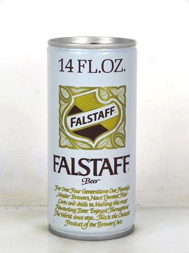 1969 Falstaff Beer 14oz T150-17 Ring Top Saint Louis Missouri