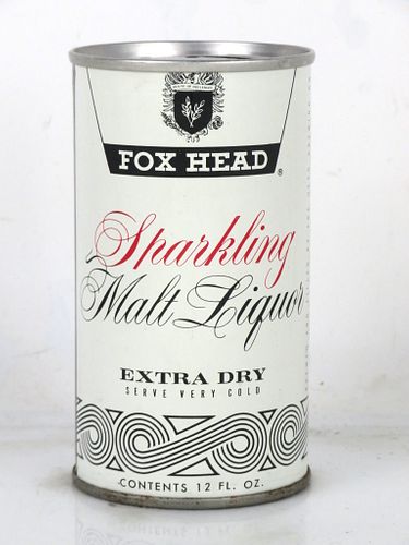 1968 Fox Head Sparkling Malt Liquor 12oz T66-11 Ring Top Sheboygan Wisconsin