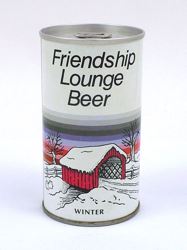 1980 Friendship Lounge Beer 12oz T66-17 Ring Top New Ulm Minnesota
