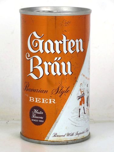 1968 Garten Brau Bavarian Style Beer 12oz T67-11 Ring Top Potosi Wisconsin