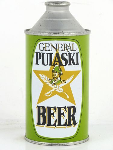 1975 General Pulaski Beer Cone Top Can High Profile Cone Top 