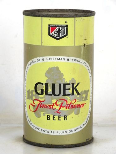 1965 Gluek Beer 12oz 70-15 Flat Top La Crosse Wisconsin