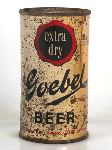 1950 Goebel Beer 12oz 70-35 Flat Top Detroit Michigan