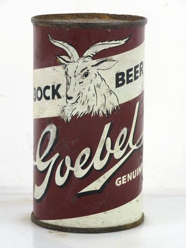 1955 Goebel Bock Beer (repainted) 12oz 71-12? Flat Top Detroit Michigan