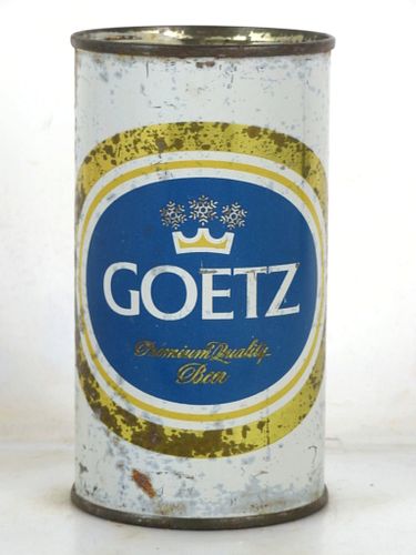 1961 Goetz Beer 12oz Flat Top Can Pearl St Joseph Missouri 