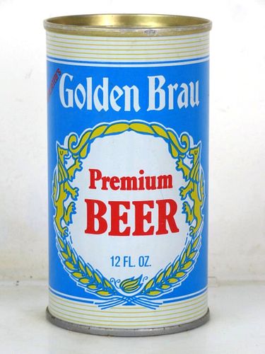 1974 Golden Brau Premium Beer 12oz T69-36 Ring Top New Orleans Louisiana