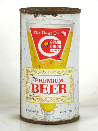 1965 Grand Union Premium Beer 12oz 74-19.2 Flat Top Trenton New Jersey