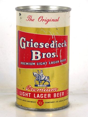 1950 Griesedieck Bros. Beer Flat Top Can St Louis 