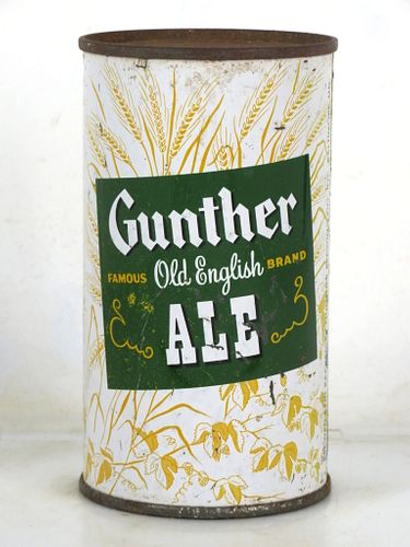 1954 Gunther Old English Ale 12oz 78-17.1a Flat Top Baltimore Maryland