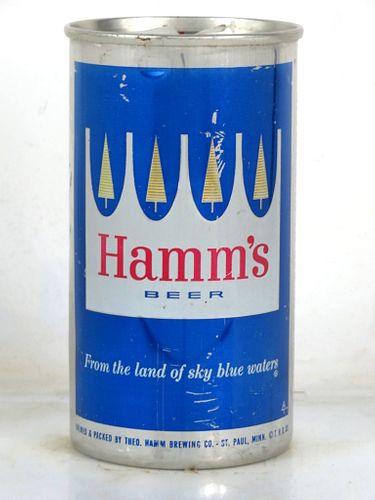 1961 Hamm's Beer "All-Aluminum" Flat Top Can St Paul Minnesota 