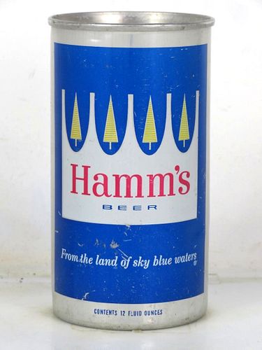 1964 Hamm's Beer Aluminum Zip Top Can St Paul MN 