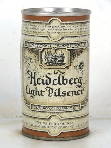1965 Heidelberg Light Pilsener Beer 12oz T74-40.2 Ring Top Cleveland Ohio