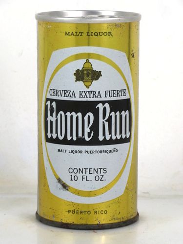 1973 Home Run Beer 10oz Ring Top Can Puerto Rico 