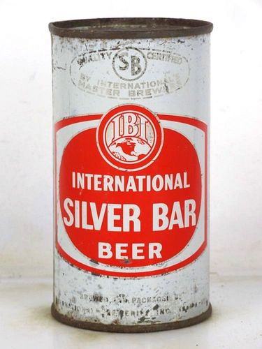 1960 International Silver Bar Beer 12oz 85-18 Flat Top Tampa Florida