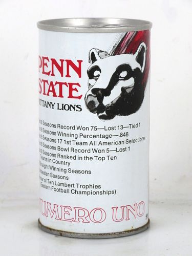 1973 Iron City Beer "Penn State Nittany Lions" 12oz T79-22 Ring Top Pittsburgh Pennsylvania