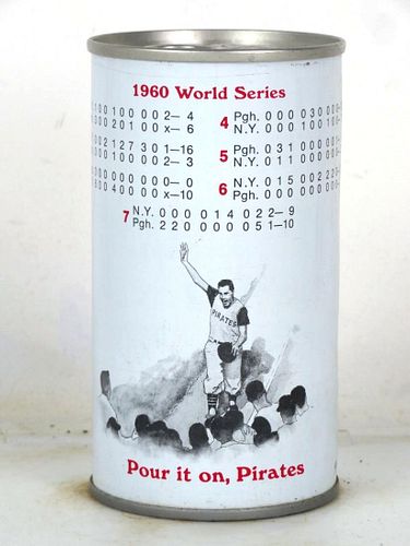 1974 Iron City Beer 1960 World Series 12oz T79-12 Ring Top Pittsburgh Pennsylvania