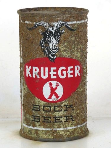 1955 Krueger Bock Beer 12oz 90-29 Flat Top Cranston Rhode Island