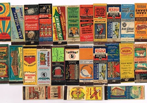 Lot of 24 Better 1930s-40s Advertising Matchcovers 