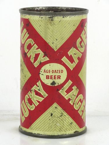 1956 Lucky Lager Beer 12oz 93-18.3 Flat Top San Francisco California