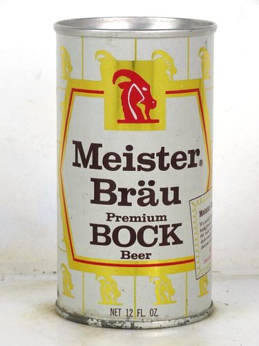 1968 Meister Brau Bock Beer 12oz T92-26 Ring Top Chicago Illinois