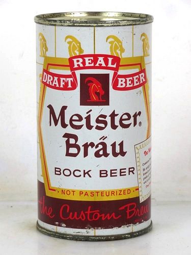1958 Meister Bräu Draft Bock Beer 12oz 99-04 Flat Top Chicago Illinois
