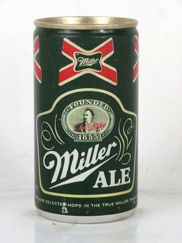 1974 Miller Ale 12oz T94-09 Ring Top Milwaukee Wisconsin