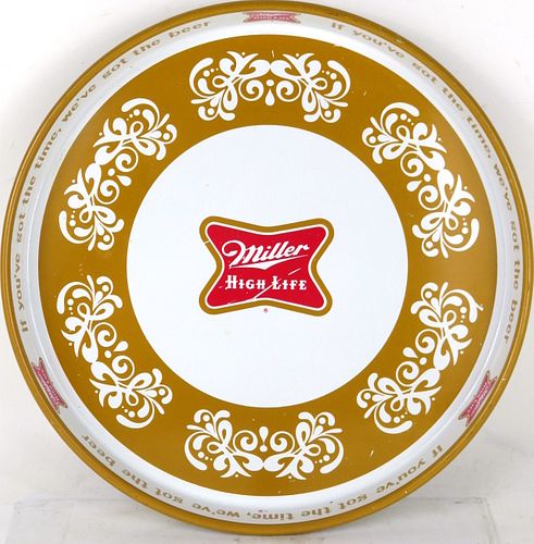 1971 Miller High Life Beer 12 inch tray Milwaukee Wisconsin