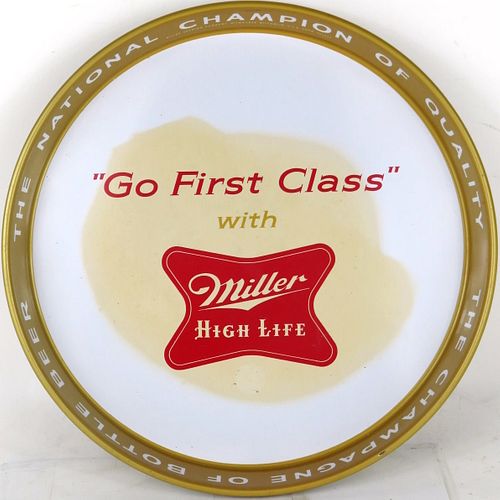 1959 Miller High Life Beer 12 inch tray T117-22 Milwaukee Wisconsin