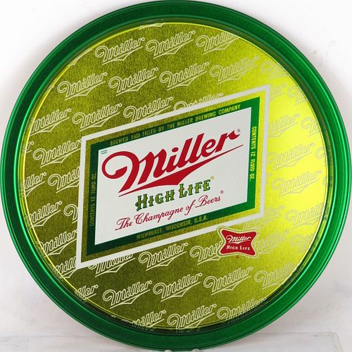 1973 Miller High Life Beer 12 inch tray Milwaukee Wisconsin