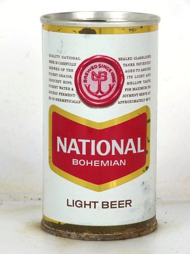 1964 National Bohemian Light Beer 12oz T96-39z Zip Top Baltimore Maryland