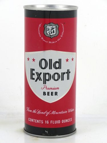 1969 Old Export Premium Beer 16oz One Pint T158-14 Ring Top Cumberland Maryland