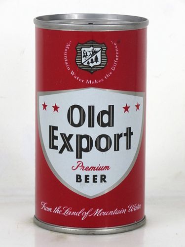 1967 Old Export Premium Beer 12oz 106-14v Bank Top Cumberland Maryland