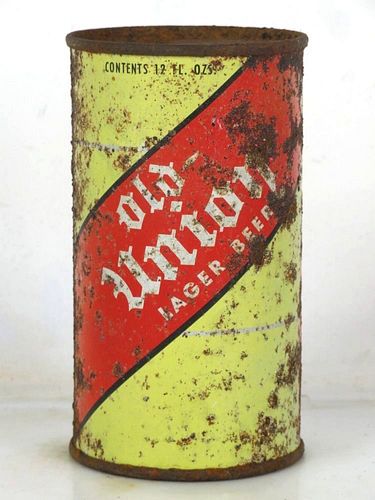 1952 Old Union Lager Beer 12oz 108-31 Flat Top Jacksonville Florida