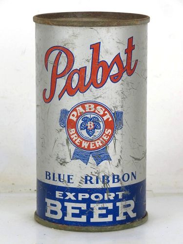 1938 Pabst Blue Ribbon Export Beer 12oz OI-655 Opening Instruction Can Peoria Heights Illinois