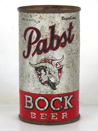 1938 Pabst Bock Beer 12oz OI-660 Opening Instruction Can Milwaukee Wisconsin
