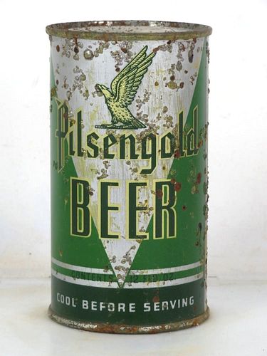 1958 Pilsengold Beer 12oz OI-680 Opening Instruction Can San Francisco California