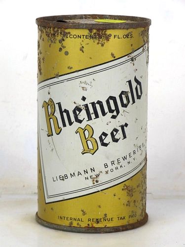 1946 Rheingold Beer 12oz Flat Top Can New York 
